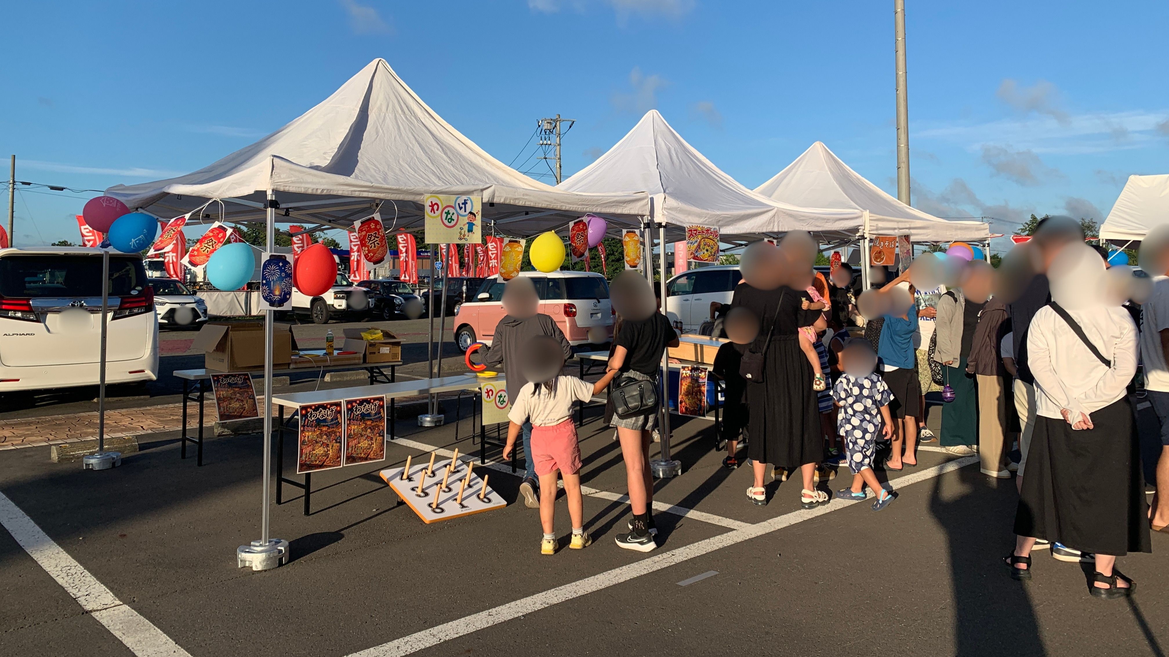 北海道でのイベント会場設営の様子